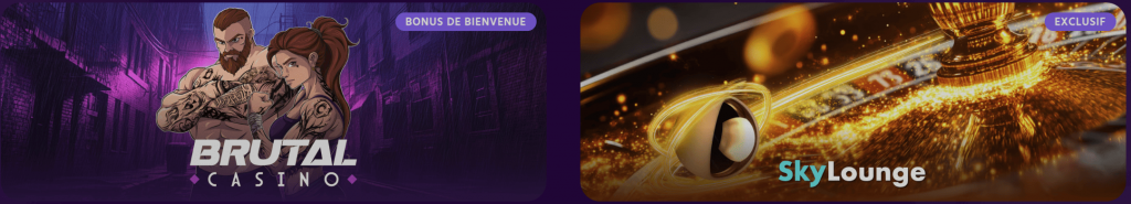 Offres promotionnelles et club VIP exclusif Brutal Casino